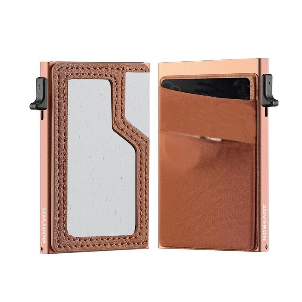 4467 Slim Minimalist Wallet with ID Window,Pop Up Card Holder with Money